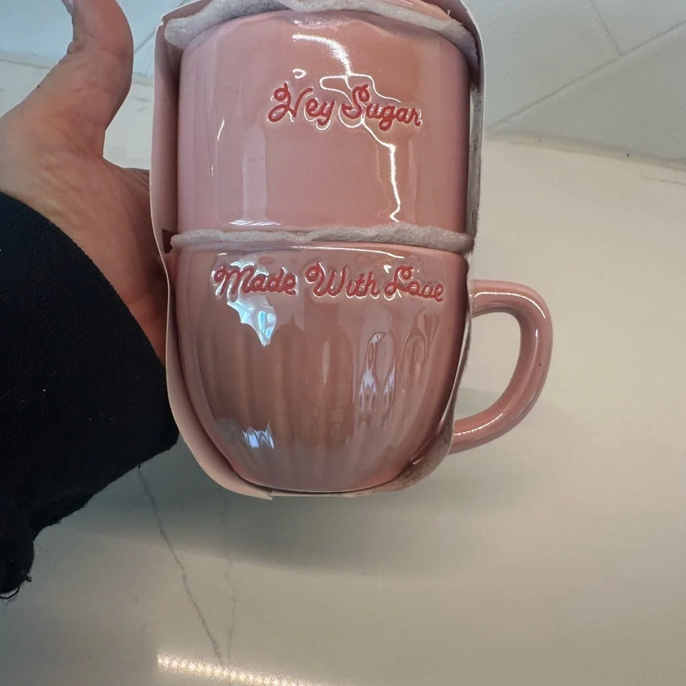 Target Valentines Day Sugar Creamer Set NWT pink tea coffee